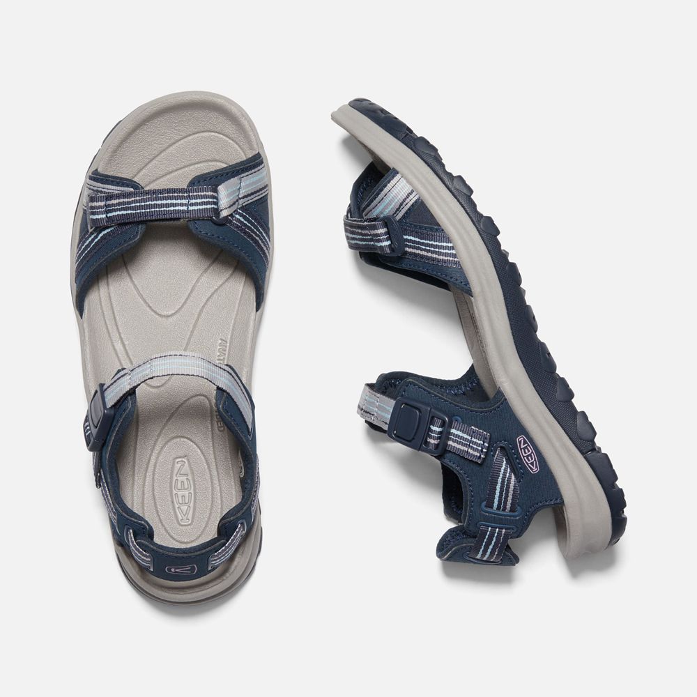 Keen Outdoor Sandalet Kadın Lacivert/Gri - Terradora Ii Open Toe - Türkiye JDXM71206